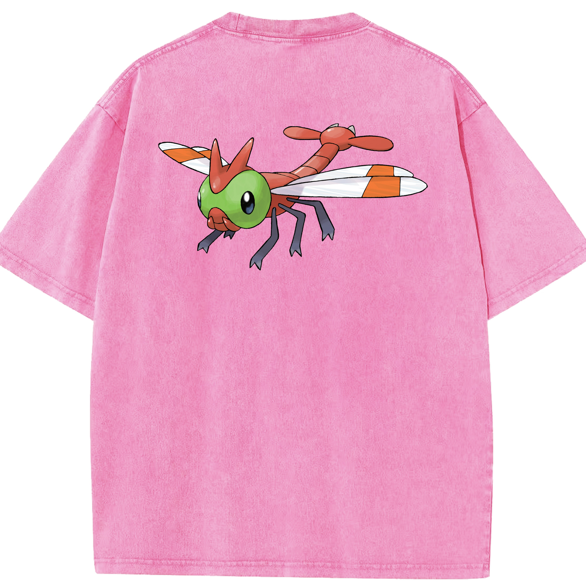 （画像用） ポケットモンスター Pokémon 綿100% ヴィンテージ風 半袖Tシャツ（背面プリント）